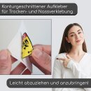 Aufkleber "Rollstuhlfahrer, Gehbehinderung, innen", iSecur®, Ø 15cm