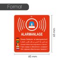 2er Aufkleber-Set Alarmanlage I 6 x 6,3 cm