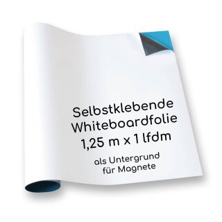 Magstick&reg; Whiteboard-Folie selbstklebend  125 cm x 1 lfdm
