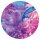 Mauspad mit Motiv Acryl-Look farbenfroh &Oslash; 22 cm abwischbare Oberfl&auml;che I dv_674