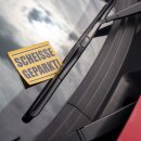 Haftnotizen Scheiße geparkt! I Gelb I Notiz-Block in DIN A7, 50 Klebezettel I Verwarnung für Falschparker, haftklebend, leicht ablösbar I dv_603