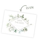 15 Postkarten Save the Date I DIN A6