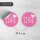 24 Aufkleber Made with Love I pink I in verschiedenen Farben | &Oslash; 4 cm | Geschenkaufkleber | als Geschenk Freunde Familie | DIY | dv_586
