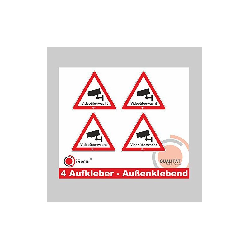 Warnaufkleber Alarmanlage Videoüberwachung Aufkleber Für Videoüberwachung Schild Für Videoüberwachung