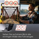 Hinweis-Aufkleber Fahrzeugmaße 2x I Größe I Länge x Breite x Höhe x Gewicht I 10 x 5 cm