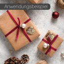 Adventskalender-Sticker I braun Gold