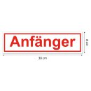 Auto-Magnet-Schild Anf&auml;nger I 29,7 x 8 cm