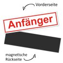 Auto-Magnet-Schild Anf&auml;nger I 29,7 x 8 cm 