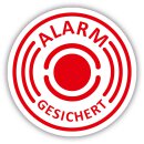10er Aufkleber-Set alarm-gesichert I innenklebend I...