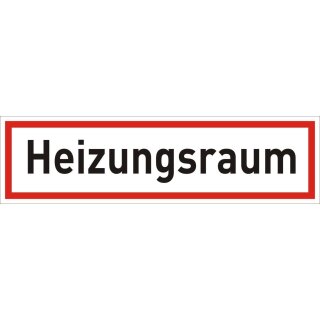 easydruck24de Aufkleber "Heizungsraum" I 20x6cm I außenklebend für Fensterscheiben Türen I Hinweis-Aufkleber Hinweis auf Heizungsraum I hin034
