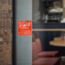 2er Aufkleber-Set Alarmanlage innenklebend I 8x8,4 cm