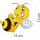 Aufkleber Böse Biene Angry Bee I 15 x 13 cm groß gelber Sticker Wespe - kfz_510