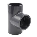 Baumaxxe PVC Rohrmuffe T-Stück 90° I 63mm I...