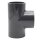Baumaxxe PVC Rohrmuffe T-Stück 90° I 63mm I Klebemuffe I mit 2-Anschlüssen I Rohr-Verbindungsstück I bm065