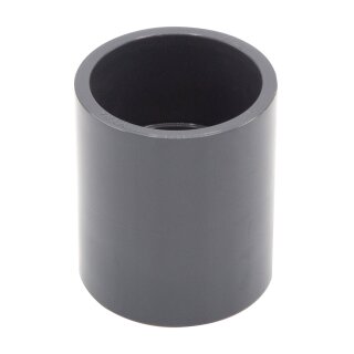 PVC-Muffe I 40mm I Klebemuffe I Rohrmuffe mit 2-Anschlüssen I Rund I Rohr-Verbindungsstück für Rohre und PVC-Fittinge I bm044