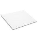 Aluverbundplatte weiß I Größe 40 x 30 cm I 3 mm I für Modellbau Messebau Beschilderung Heimwerker Siebdruck und Digitaldruck I zum Basteln