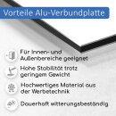 Aluverbundplatte weiß I Größe 30 x 20 cm...