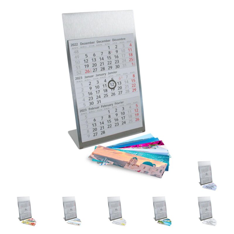 MisFun Tischkalender 2025 Im Querformat | Monatskalender Mit Blumendesign | Perfekt Für Büro & Zuhause