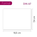 50er Set blanko Bastelkarton DIN A7 - 400 g/qm