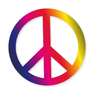 Peace Zeichen in verschiedenen Farben und Gr&ouml;&szlig;en