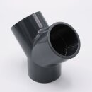 PVC Y-Stück I 63mm I Klebemuffe I mit 3-Anschlüssen I für PVC-Rohre I bm_165