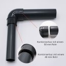 PVC-Winkel-Muffe 90° reduziert I 40/50 mm x 50 mm I Klebemuffe I bm_169