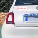 Auto-Magnet-Schild Anfänger I 20 x 7 cm
