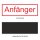 Auto-Magnet-Schild Anf&auml;nger I 20 x 7 cm