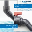 PVC Winkel 45° mit Reduktion 40/50 mm x 50 mm bm_011