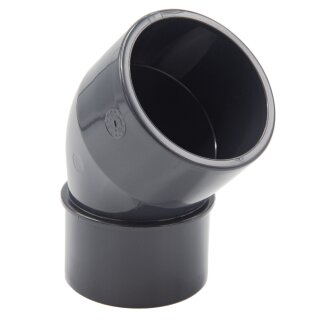 PVC Winkel 45° mit Reduktion 50/63 mm x 63 mm bm_012