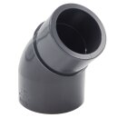 PVC Winkel 45° mit Reduktion 50/63 mm x 63 mm bm_012