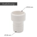 Schlauchtülle I 50 mm x 38 mm I ABS-Fitting für Pool, Teich und Garten I bm_224