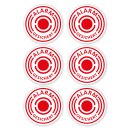 easydruck24de 6 Stück Aufkleber Alarmgesichert I...