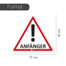 Auto-Magnet-Schild f&uuml;r Anf&auml;nger! I 17 x 15 cm I...