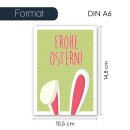 15 Oster-Karten mit Hasenohren I DIN A6