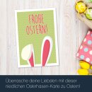 15 Oster-Karten mit Hasenohren I DIN A6