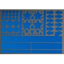 Reflektierendes Aufkleber Set - Sterne Kreise Pfeile Rechtecke x 78 - reflex_003