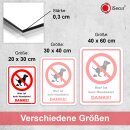 easydruck24de Hinweis-Schild Hier ist kein Hundeklo! I Größe 20 x 30 cm I Verbotsschild keine Hundetoilette Hunde koten verboten I weiß rot schwarz I hin228