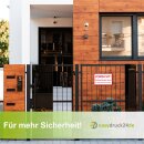 Hinweis-Schild "Vorsicht! Freilaufender Hund – Tor bitte geschlossen halten!" I 30 x 20 cm