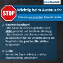 PVC-Kugelhahn I 20 mm I 1/2 Zoll I für Klebemuffen und Fittinge I Absperrhahn 2-Wege I PVC-Rohrverbinder 20 mm I Kugelschieber für Pool- und Teichbau I bm156