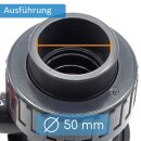 PVC-Kugelhahn I 16 mm I 1/4 Zoll I für Klebemuffen und Fittinge I Absperrhahn 2-Wege I PVC-Rohrverbinder 16 mm I Kugelschieber für Pool- und Teichbau I bm_164