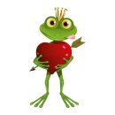 Froschaufkleber in verschiedenen Größen