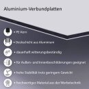 easydruck24de Aluverbundplatte weiß I 60 x 40 cm I 3 mm I wetterfestes blanko Aluminium Schild I für Modellbau Messebau Beschilderung Heimwerker Siebdruck und Digitaldruck I AZ061