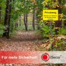 XL-Warnschild I Privatweg I Betreten verboten I Aluverbund I 40x30cm I hin_409