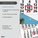 3-Monatskalender 2024 Bergsee Jahreskalender 30 x 53 cm mehrsprachig D/GB/F Jahresplaner mit Schieber und Aufh&auml;nge&ouml;se I tr_211