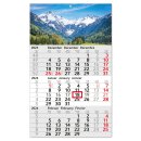 3-Monatskalender 2024 Berglandschaft I Wandkalender 3...