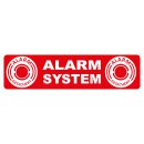 10 Aufkleber Alarm System Motiv - Alarm gesichert -...