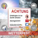 XL-Warnschild I Achtung Zutritt verboten I Aluverbund I 40 x 30 cm I hin_418