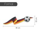 Aufkleber 2er Set Deutschland Fahne Fu&szlig;ball Fan-Artikel
