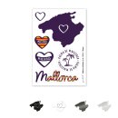 Aufkleber Mallorca Herz-Motiv